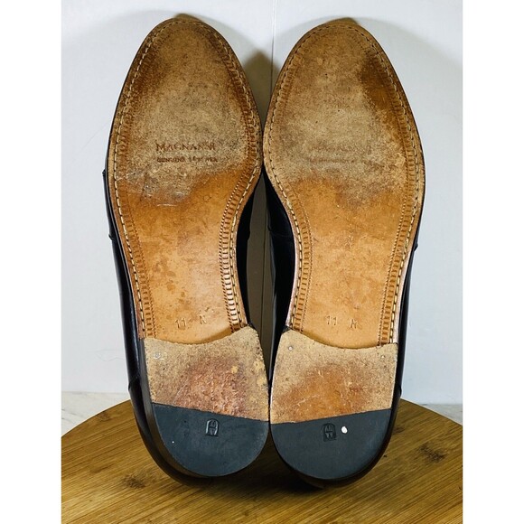 Magnanni Shoes Mens 11N Penny Loafers Brown Leather Slip On Dress Formal main image 8